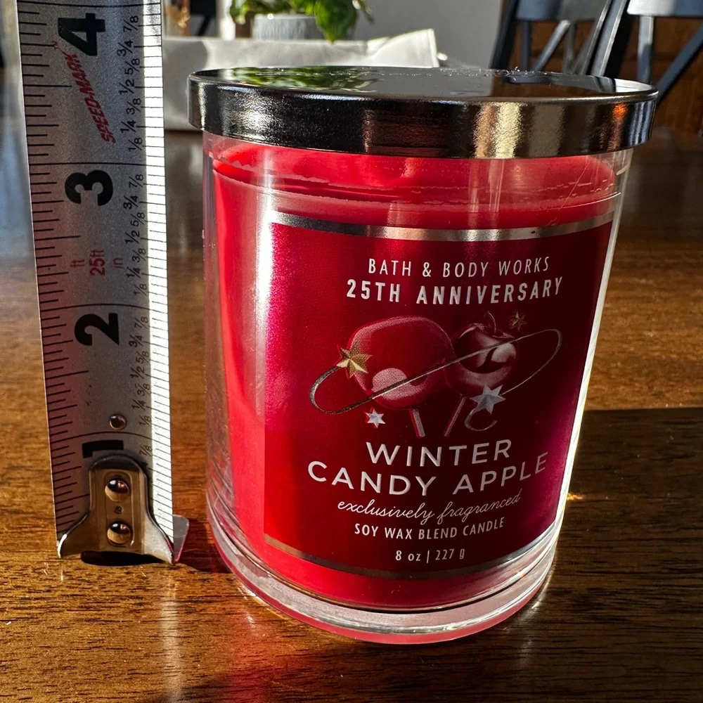 Winter Candy Apple Bath and Body Works candle and 8 oz Body Lotion - Picture 6 of 9